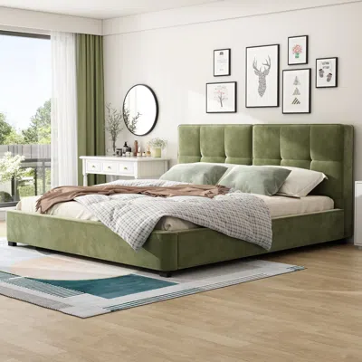 Streamdale Furniture Streamdale Velvet King Bed Frame