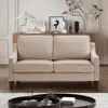 Streamdale Furniture Streamdale Velvet Loveseat Sofa With Wooden Legs, Taupe