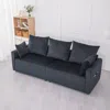 Streamdale Furniture Streamdale Velvet Modern 2-seater Sofa - Black Sectional Couch