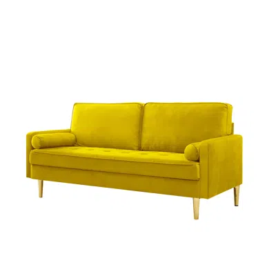 Streamdale Furniture Streamdale Velvet Sofa 65 Inch