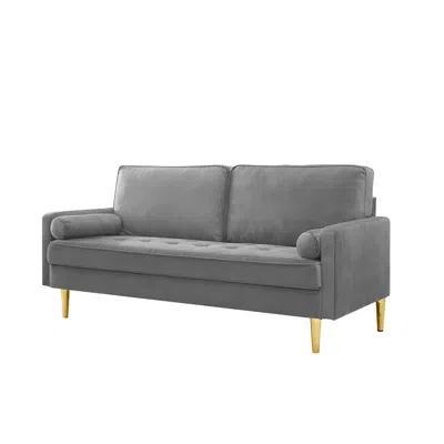 Streamdale Furniture Streamdale Velvet Sofa 65 Inch