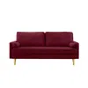 Streamdale Furniture Streamdale Velvet Sofa 65 Inch