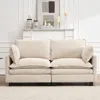 Streamdale Furniture Streamdale Velvet U-shaped Modular Sofa With Pillows