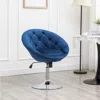 Streamdale Furniture Streamdale Velvet Upholstered Tufted Back Swivel Accent Chair
