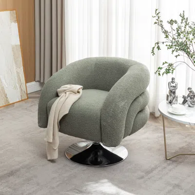 Streamdale Furniture Streamdale Versatile And Stylish Swivel Accent Chair In White