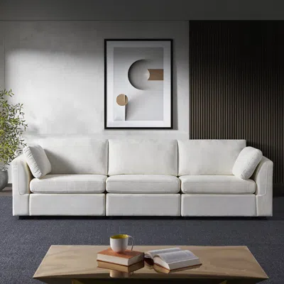 Streamdale Furniture Streamdale Versatile Chenille Modular Sofa: Customizable Comfort, Durable Design