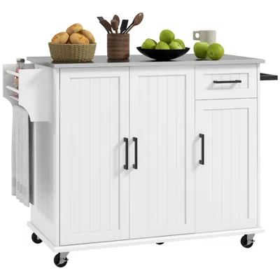 Streamdale Furniture Streamdale Versatile Kitchen Island With Ample Storage