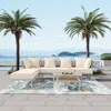 Streamdale Furniture Streamdale Versatile Modular Outdoor Sofa Set With Luxurious Cushions And Durable Materials
