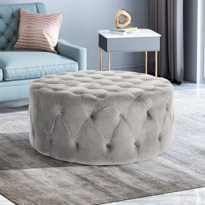 Streamdale Furniture Streamdale Versatile Ottoman: Perfect Addition To Enhance Your Home Decor In Blue