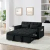 Streamdale Furniture Streamdale Versatile Velvet Sofa Bed, Foldable In 3 Lengths (54.33")