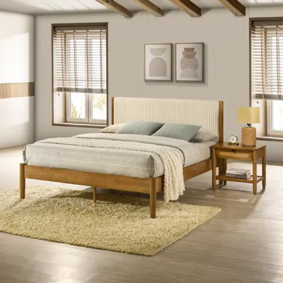 Streamdale Furniture Streamdale Vichy Queen Bedroom Set: Platform Bed & Nightstand