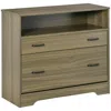 Streamdale Furniture Streamdale Vinsetto 2-drawer Lateral File Cabinet, Charcoal Grey