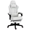 Streamdale Furniture Streamdale Vinsetto High Back Gaming Chair, White & Pink