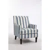 Streamdale Furniture Streamdale Vintage Accent Chair With Blue Linen