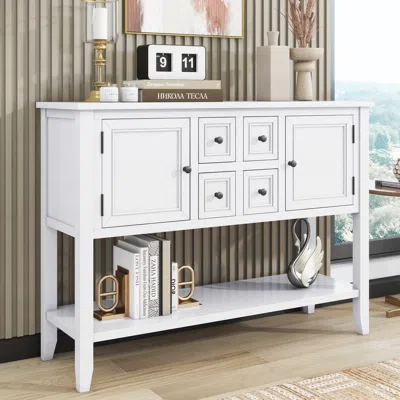 Streamdale Furniture Streamdale Vintage Cambridge Console Table With Ample Storage