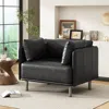 Streamdale Furniture Streamdale Vintage Faux Leather Lounge Chair