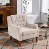 Streamdale Furniture Streamdale Vintage Stud Accent Chair For Living Room