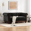 Streamdale Furniture Streamdale Vivalux 59.44" Chesterfield Velvet Loveseat Sofa