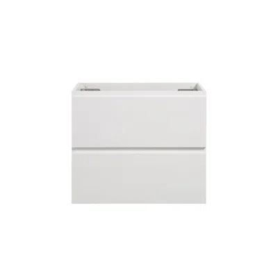 Streamdale Furniture Streamdale Wall Mounted Vanity, White, 2-drawer, Pre-assembled
