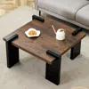 Streamdale Furniture Streamdale Walnut Mdf Coffee Table - Modern Minimalist, 31.5" Square