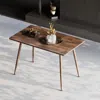 Streamdale Furniture Streamdale Walnut Mdf Table - Modern Minimalist Design