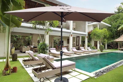 Streamdale Furniture Streamdale Waterproof Patio Umbrella With Tilt And Crank