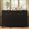 Streamdale Furniture Streamdale Wave-pattern Sideboard Cabinet