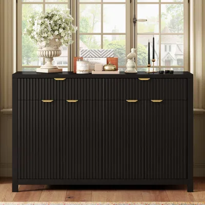 Streamdale Furniture Streamdale Wave-pattern Sideboard Cabinet