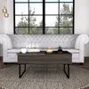 Streamdale Furniture Streamdale Westover Rectangle Lift Top Coffee Table Carbon Espresso And Onyx