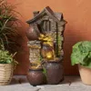 Streamdale Furniture Streamdale Whimsical Garden Fountain With Tranquil Lights And Durable Design