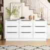 Streamdale Furniture Streamdale White 9-drawer Dresser - Modern Long Chest For Bedroom/living Room In White