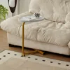 Streamdale Furniture Streamdale White C-shaped Side Table
