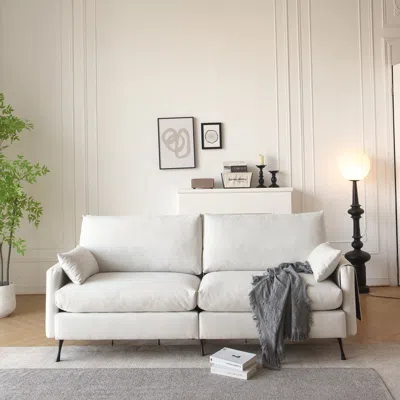 Streamdale Furniture Streamdale White Cloud Couch Set