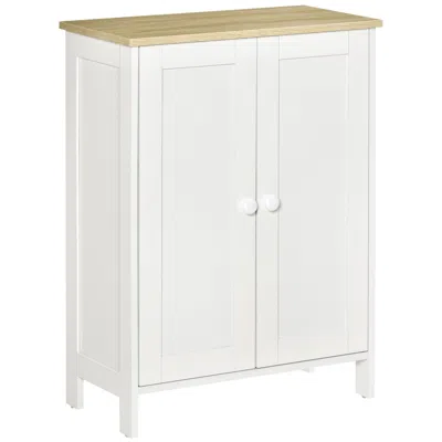 Streamdale Furniture Streamdale White Double Door Storage Cabinet