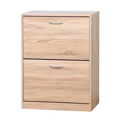 Streamdale Furniture Streamdale White Shoe Storage Cabinet With Flip Doors