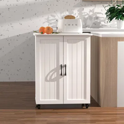 Streamdale Furniture Streamdale White Storage Cabinet - Large Capacity, Sturdy & Durable