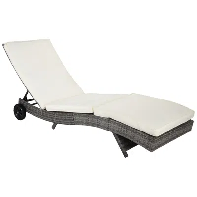 Streamdale Furniture Streamdale Wicker Chaise Lounge Pool Chair