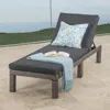 Streamdale Furniture Streamdale Wicker Patio Chaise Lounge With Water Resistant Cushion