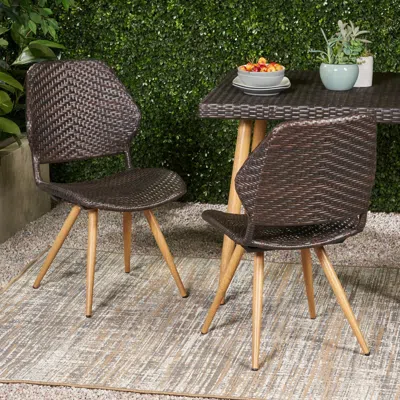 Streamdale Furniture Streamdale Wicker Patio Dining Chairs - Stylish & Durable Outdoor Seating