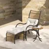 Streamdale Furniture Streamdale Wicker Patio Furniture Set With Ottoman