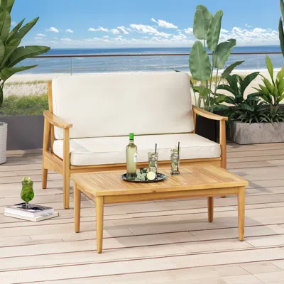 Streamdale Furniture Streamdale Willowbrook Loveseat + Coffee Table