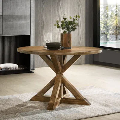Streamdale Furniture Streamdale Windvale Cross-buck Base Dining Table