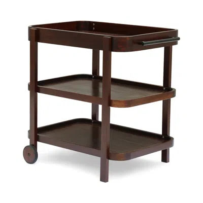 Streamdale Furniture Streamdale Wood Bar Cart - Mahogany