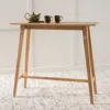 Streamdale Furniture Streamdale Wood Bar Table, Natural Oak Finish, 17.72 In X 47.24 In X 42.01 In