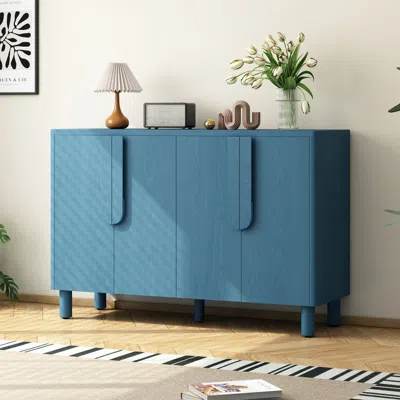Streamdale Furniture Streamdale Wood Buffet Cabinet With Arc Handles
