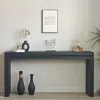 Streamdale Furniture Streamdale Wood Console Table/desk With Beads