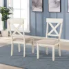 Streamdale Furniture Streamdale Wood Cross Back Upholstered Dining Chairs