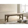 Streamdale Furniture Streamdale Wood Fabric Upholstered Dining Bench In Brown