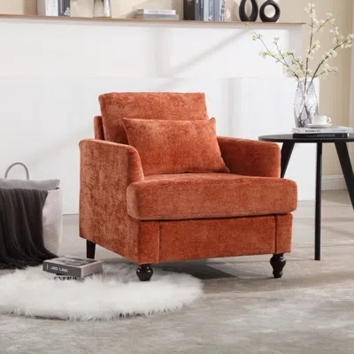 Streamdale Furniture Streamdale Wood Frame Armchair, Modern Accent Chair Lounge Chair For Living Room