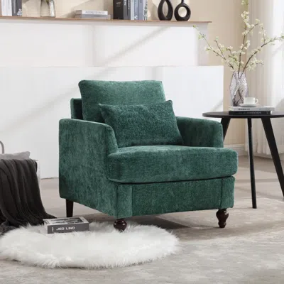 Streamdale Furniture Streamdale Wood Frame Armchair, Modern Accent Chair Lounge Chair For Living Room